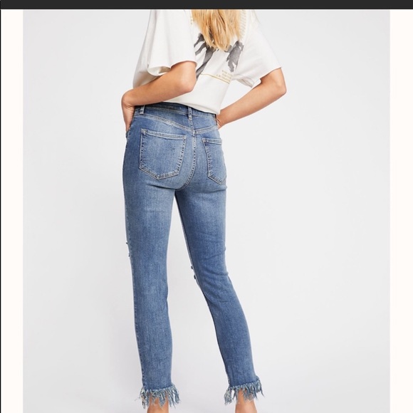 Free People Great Heights Frayed Skinny Jeans - Picture 3 of 8